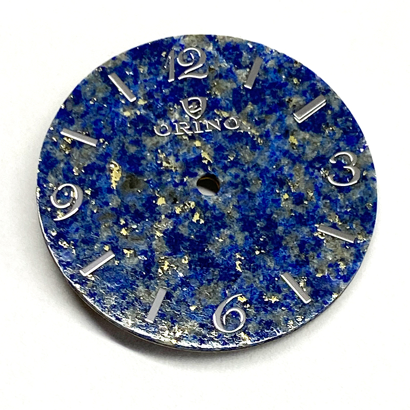 Lapis lazuli semi-précieux cadran en pierre bleue