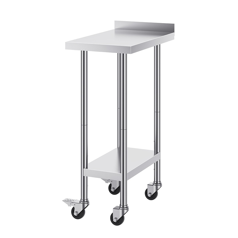 Stainless Steel Double Layers Kitchen Work Table