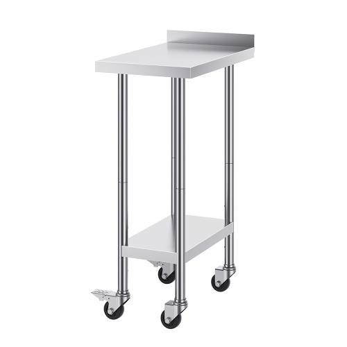 Stainless Steel Double Layers Kitchen Work Table