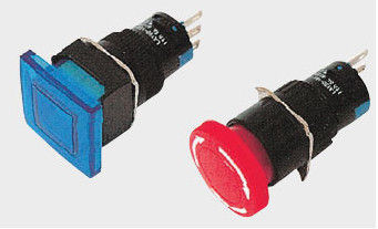 Red / Blue / Green Illuminated Toggle Led Push Button Switch / Catena For Light