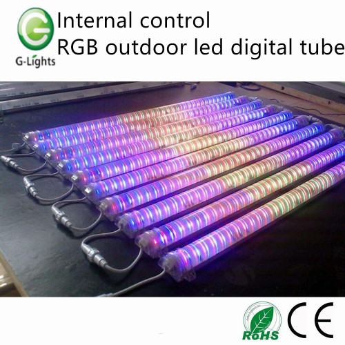 Control interno RGB tubo digital led al aire libre