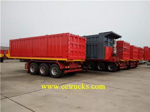 Tippy Semi Trailer motocin tare da Axles 3