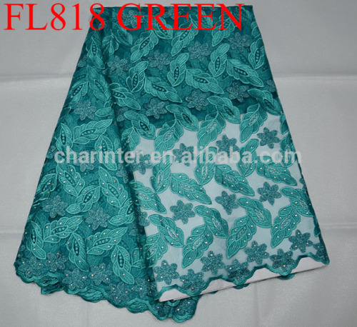 free shipping african lace fabrics french swiss lace fabric tulle lace fabric with rhinestone