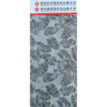 Linen Rayon Print Slub Fabric