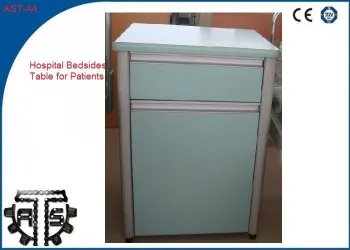 Hospital Furniture Steel Bedsides Table 55 * 47 * 108cm For Patient