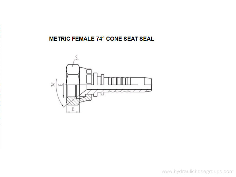 Metric Female 74° Cone Seat Seal 20711