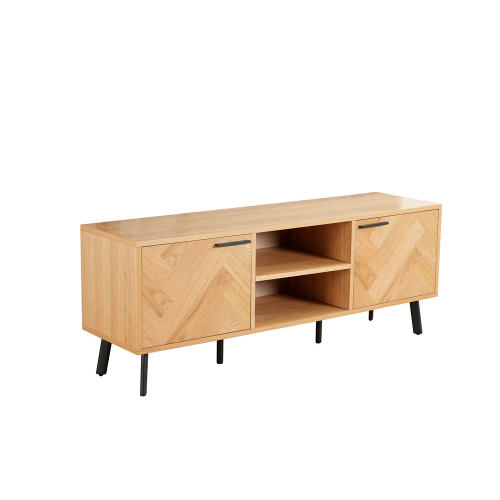 China House Floating Design TV Cabinet Natural Light Oak Factory