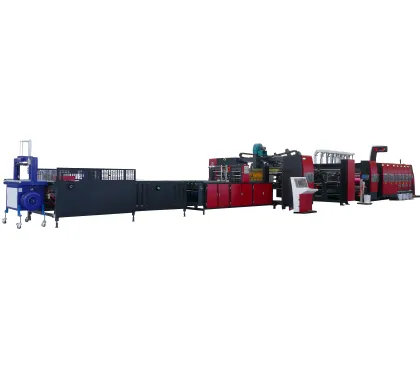 High Speed Corrugated Carton Folding Gluing Machine
