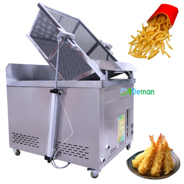 Auto-Discharge Tempura Deep Fryer for Okra, Mushroom, Cod, and Fish Chips