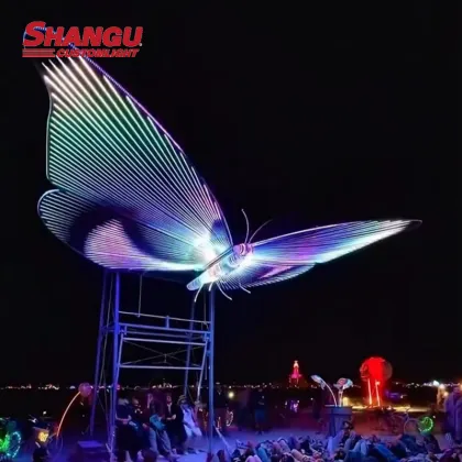Illuminated Butterfly Swing: Large Removable Wings Holiday Decorations
