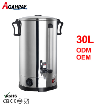 Caldatura da tè in acciaio inossidabile da 30 litri di grande volume per acqua calda