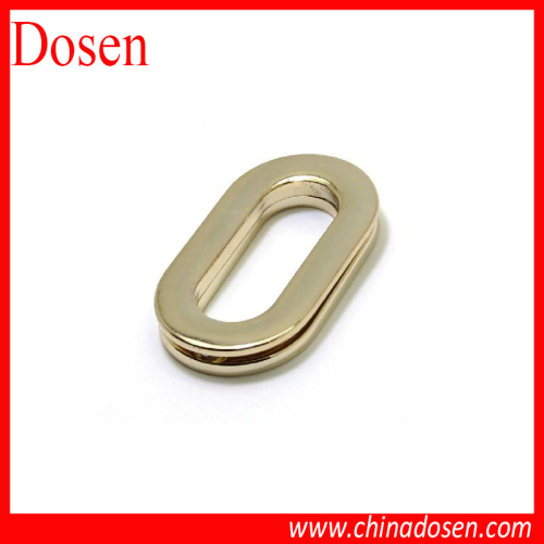 hot selling metal light gold O ring connection parts for bag straps