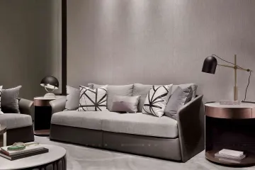 Modern Contrast 3-Seater Lounge Sofa