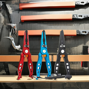 NEWMAJOR Multifunction Fishing Tool: Aluminum Alloy Handle Pliers with Accessories