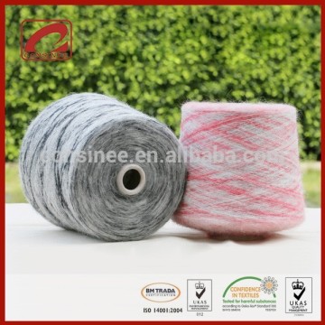 fancy 32% Polyamide 30% Mohair 38% polyacrylic yarn for machine knit