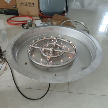 Round Gas Fire Pit Table Burner