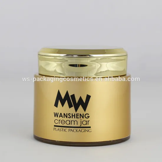 100G Gold PP Luxury Cosmetic Jar Skin Container