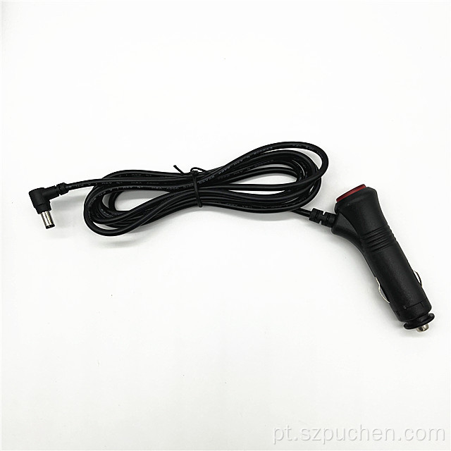 DC Plug Red Tail Switch Car Power Cabo