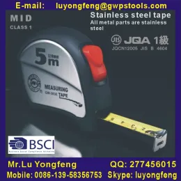 JIS class 1 Stainless steel measuring tape