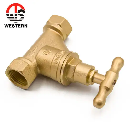 1/2 inch Brass T Handle FXF Connection British BS1010 Standard PN40 Brass Stop Waste Valves