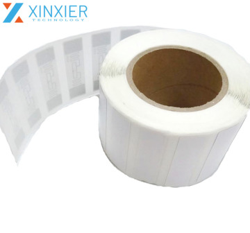 White Label UHF RFID Stickers, 73*21mm Passive White Paper Tags