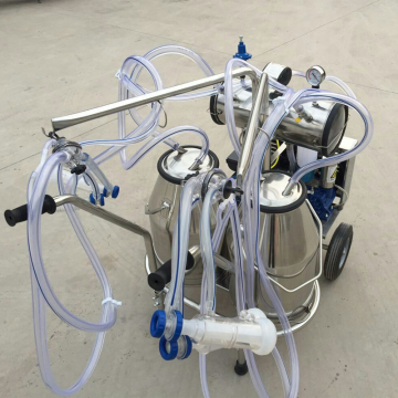Double buckets high quality milking machine