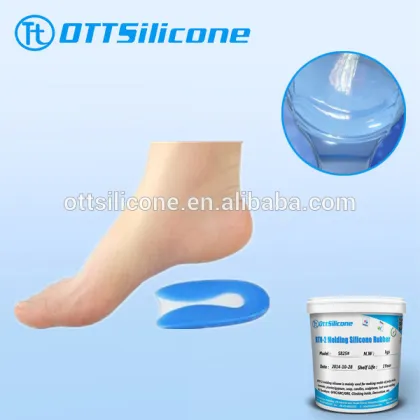 Medical grade silicone rubber for forefoot health care insoles