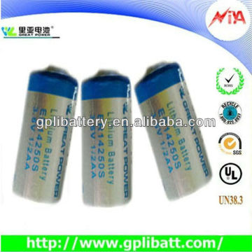 High temperature ER14250 batterie 800mah lithium battery 14250