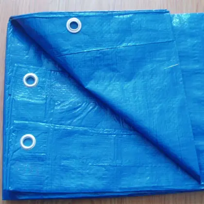Blue color PE tarpaulin