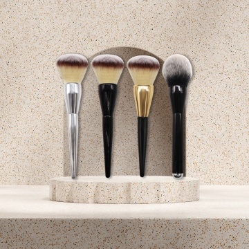 DADA Large Powder Brush Blush Brush Electroplated Plastic Handle