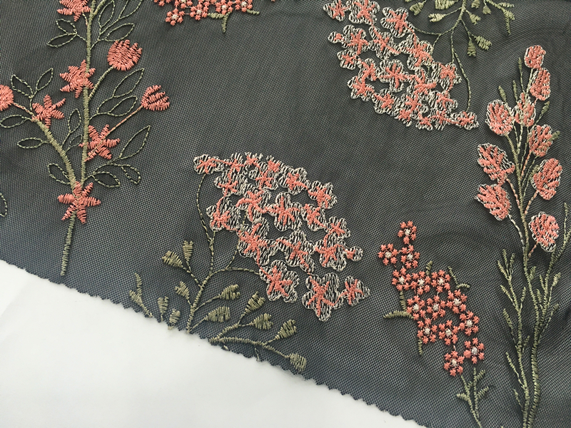 Nylon Mesh Embroidery Fabric