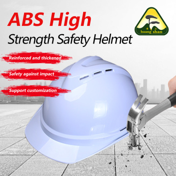 Capacete de segurança respirável em material ABS branco 08V