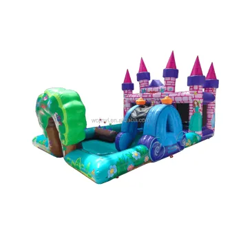 Princess Baby Inflatable Jumping Play Zone: Bouncy Bed, Ball Pool & Bounce Castle