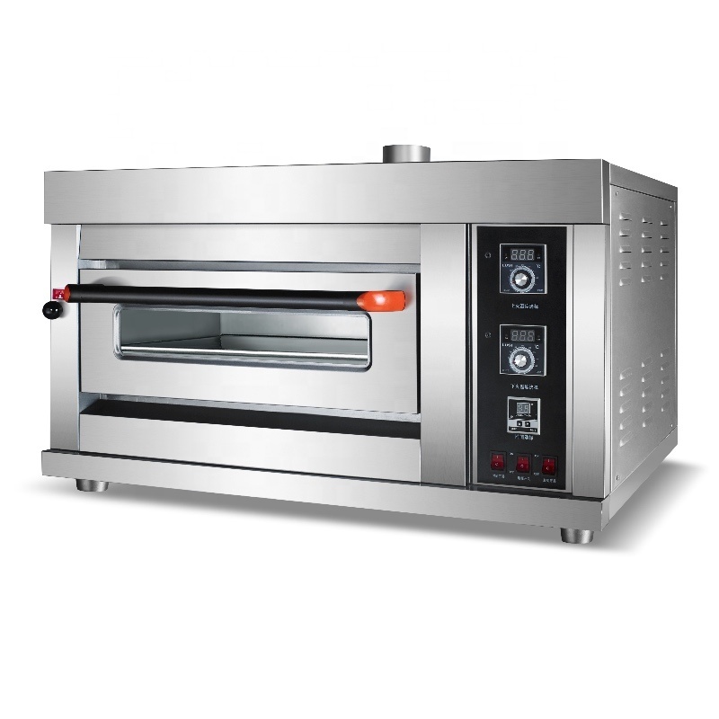 Compact Electric Deck Oven with Steam Injection Tube