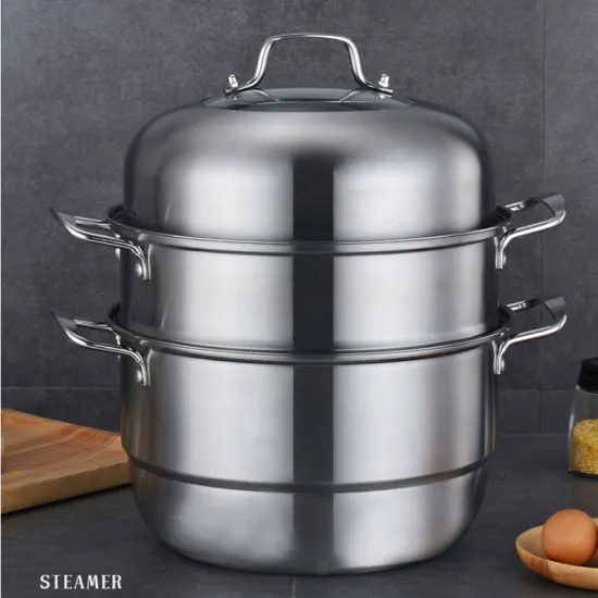 304 Stainless Steel Three-layer Steamer
