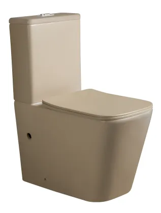 Matt Grey Luxury Design P-Trap & S-Trap Two-Piece Toilet