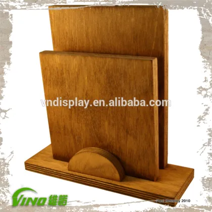 Reataurant menu , table menu holder , wood menu stand , restaurant table menu holder