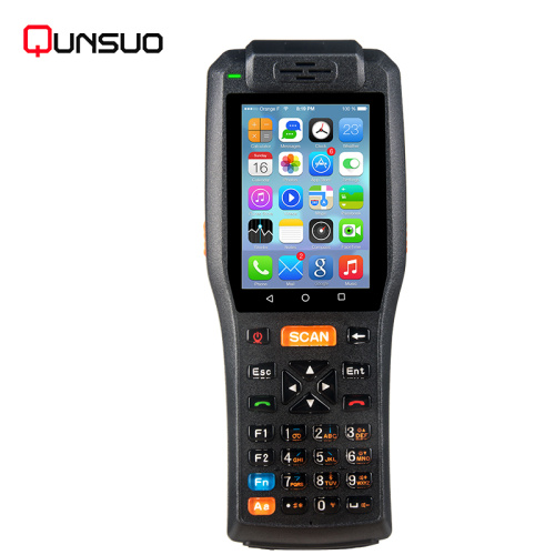 Rugged handheld android pda terminal barcode scanner