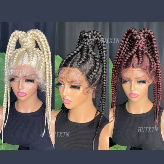 Wholesale Cheap Matte High Temperature Brown Lace Synthetic Hair Raw Material for Black Women