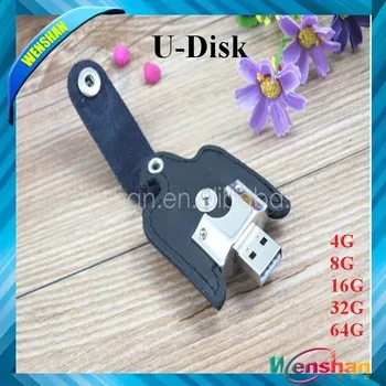 eagle shape leather usb memory flash drive with keychain