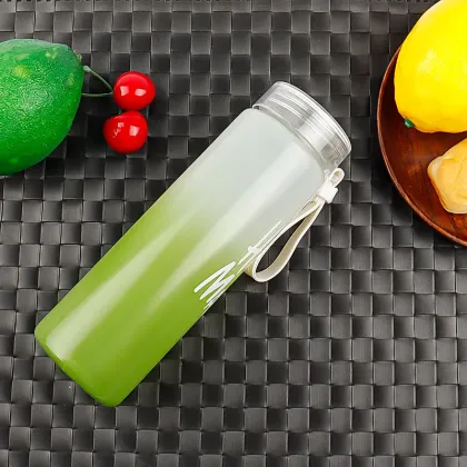 400ml green juice glass drinking bottle