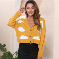 Women's Long Sleeve Knit Cardigan Tops