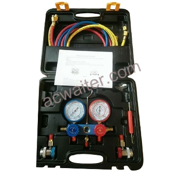 Kit tolok manifold untuk R134A dan R134YF