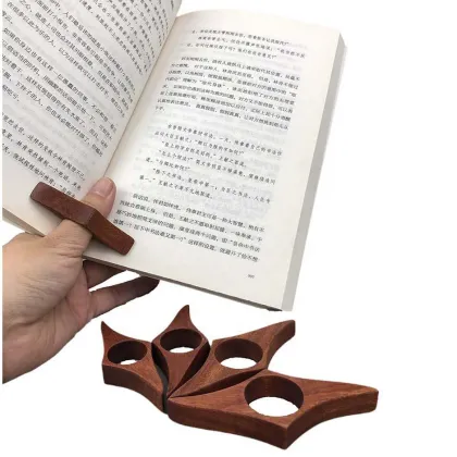Walnut wood book page holder