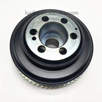 AutoPartsDepot: High-Quality Land Rover Crankshaft Pulley for Models LR2, Evoque, Discovery, and More - Part Numbers LR078547, LR025252, LR068885, XR858473, JDE37855