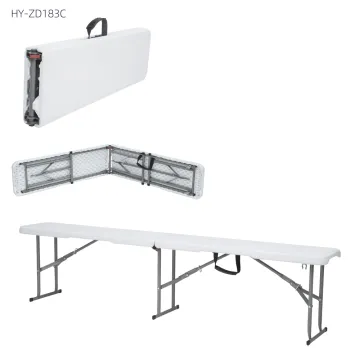 6ft HDPE Plastic Folding Bench