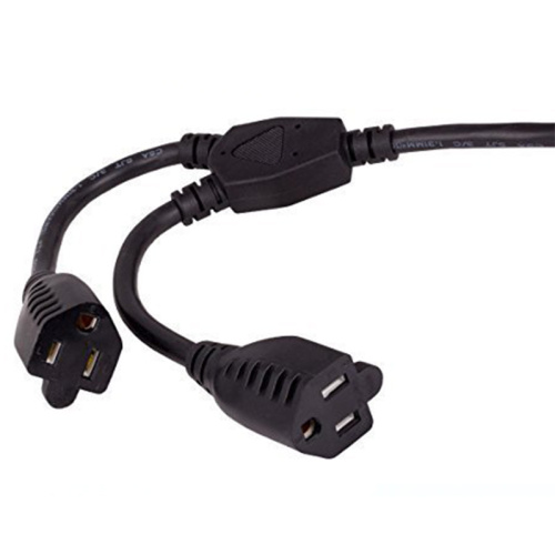 Double outlets Saver Y type Power Cord Splitter