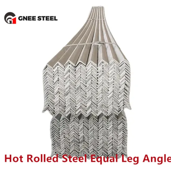 A36 Ss400 Q235 Q345b Construction Ms Angle Steel Bar 100X100X5 Hot Rolled Iron Angle Size Slotted Profile Steel