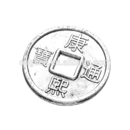 silver vintage coin pendant