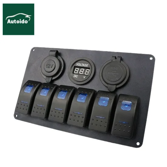 5 Gang Rocker Switch Panel for Car Boat